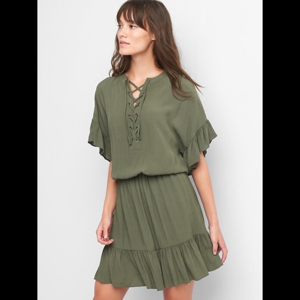 Gap army green dress